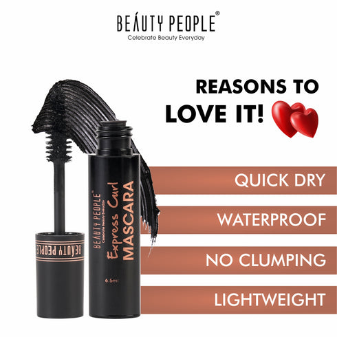 Beauty People Express curl mascara with Almond Oil